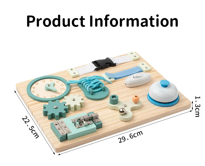 Bubbubs Montessori Busy Board