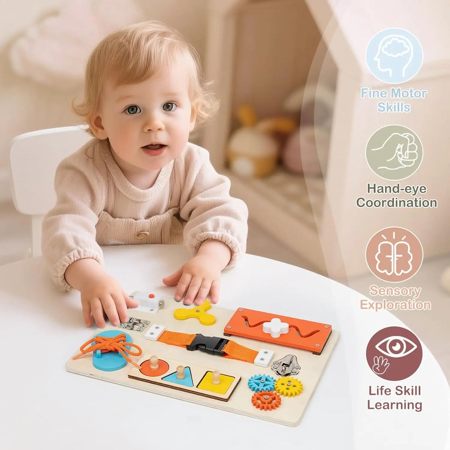 Bubbubs Montessori Busy Board