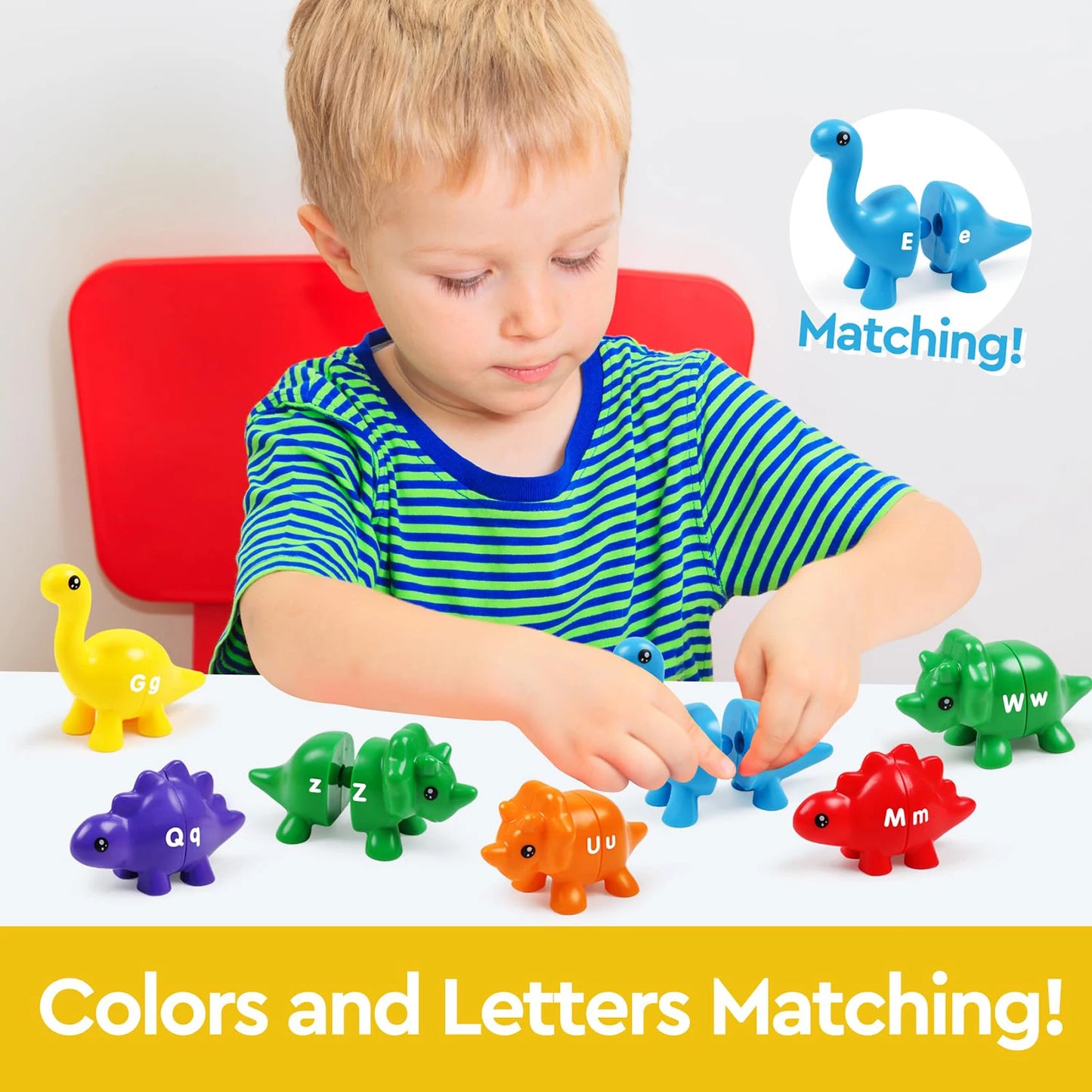 Dinosaur Alphabet Matching Game