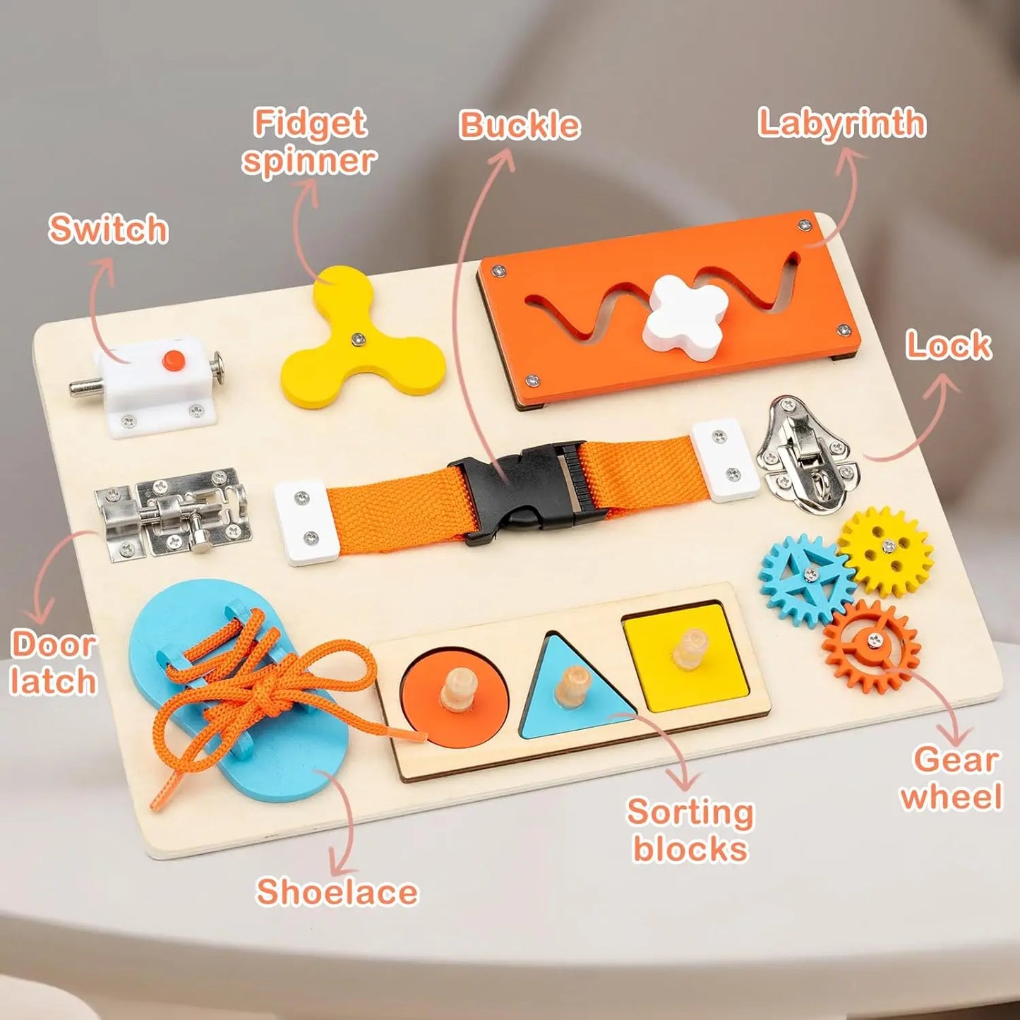 Bubbubs Montessori Busy Board